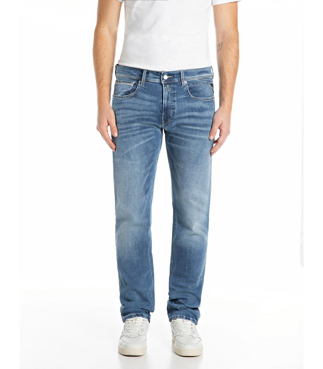 ストレートフィットGROVER 11.5oz Hyper Flex ブルーデニム